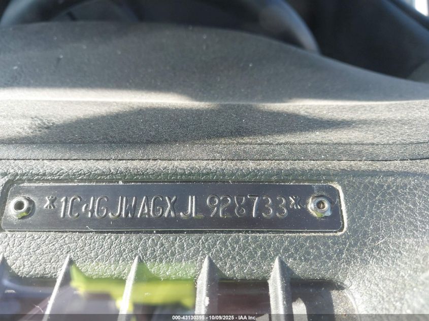 2018 Jeep Wrangler Jk Sport S 4X4 VIN: 1C4GJWAGXJL928733 Lot: 43130395