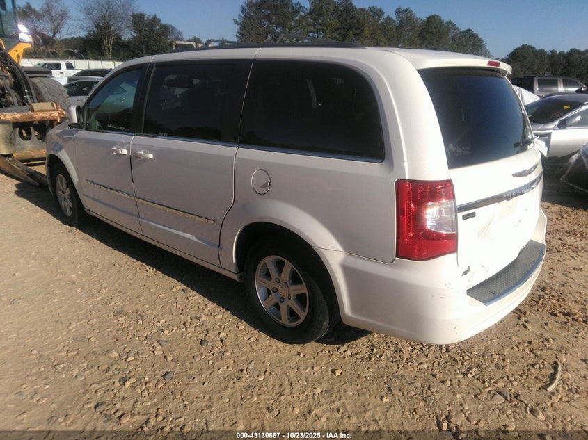 Vin: 2c4rc1bg1cr367711, lot: 43624991, chrysler town & country touring 20123