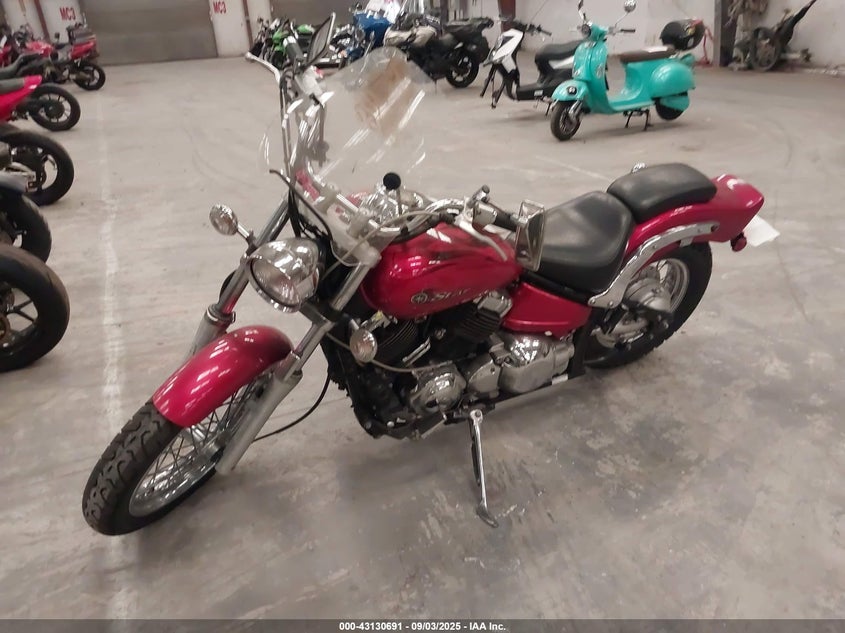 2008 Yamaha Xvs650 C/Ac red null null JYAVM01Y08A014142 photo #3