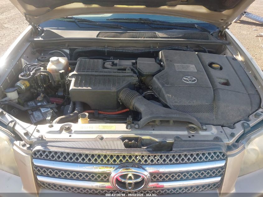 2007 Toyota Highlander Hybrid V6 VIN: JTEDW21A770016611 Lot: 43130768