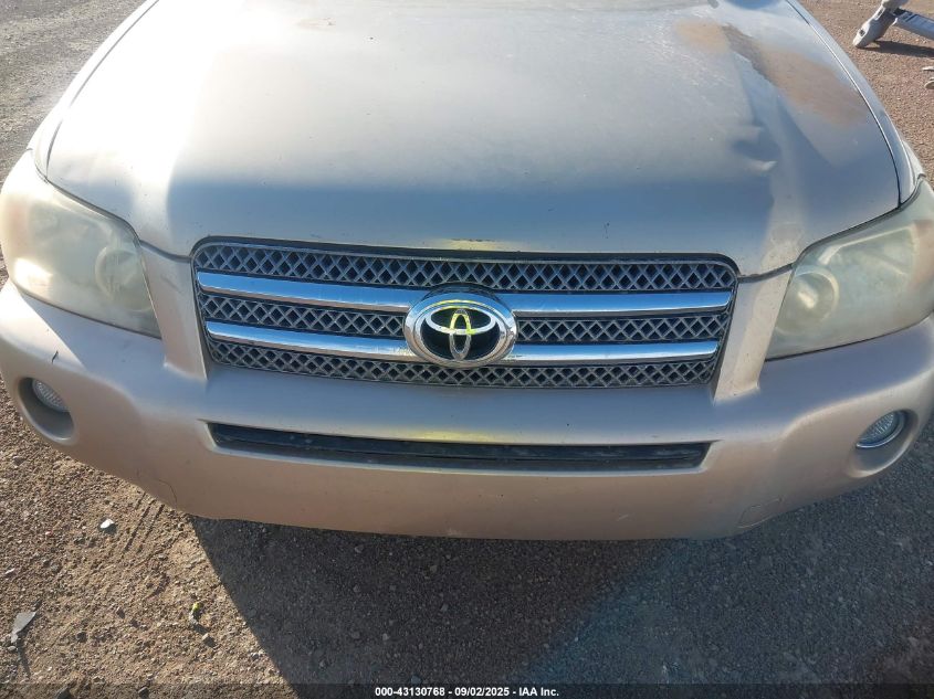 2007 Toyota Highlander Hybrid V6 VIN: JTEDW21A770016611 Lot: 43130768