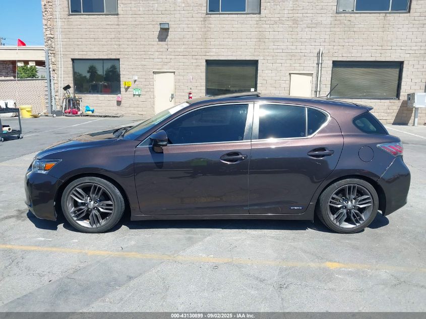 2012 Lexus Ct 200H Premium VIN: JTHKD5BH8C2111934 Lot: 43130899