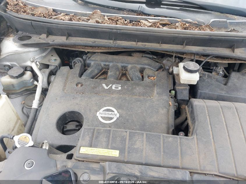 2012 Nissan Murano Sl VIN: JN8AZ1MWXCW236840 Lot: 43130918