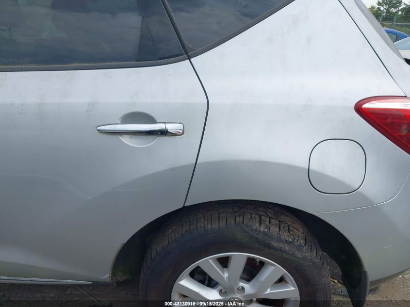 2012 Nissan Murano Sl VIN: JN8AZ1MWXCW236840 Lot: 43130918