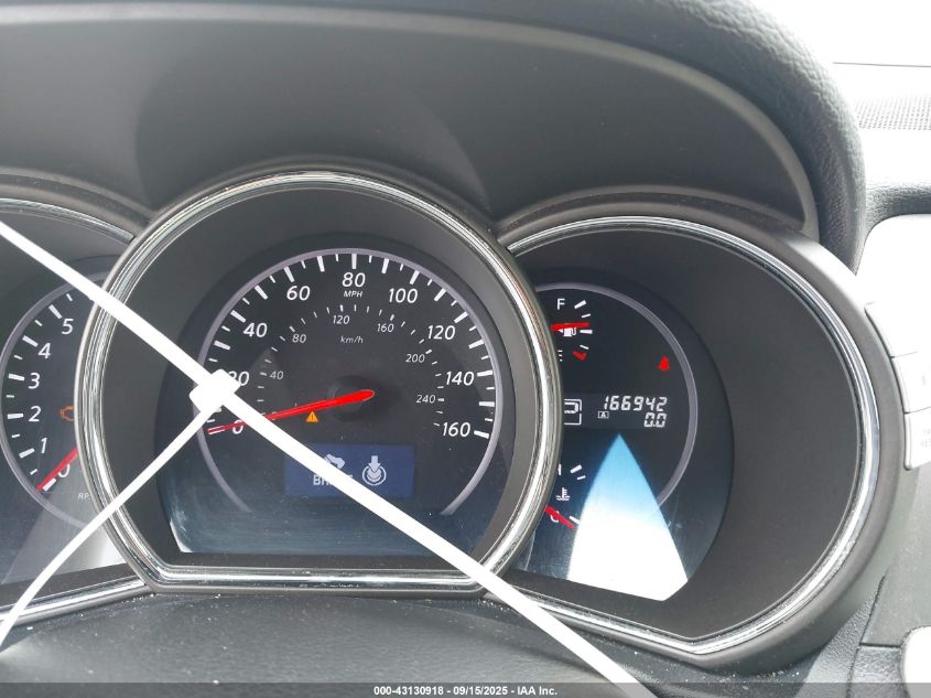 2012 Nissan Murano Sl VIN: JN8AZ1MWXCW236840 Lot: 43130918