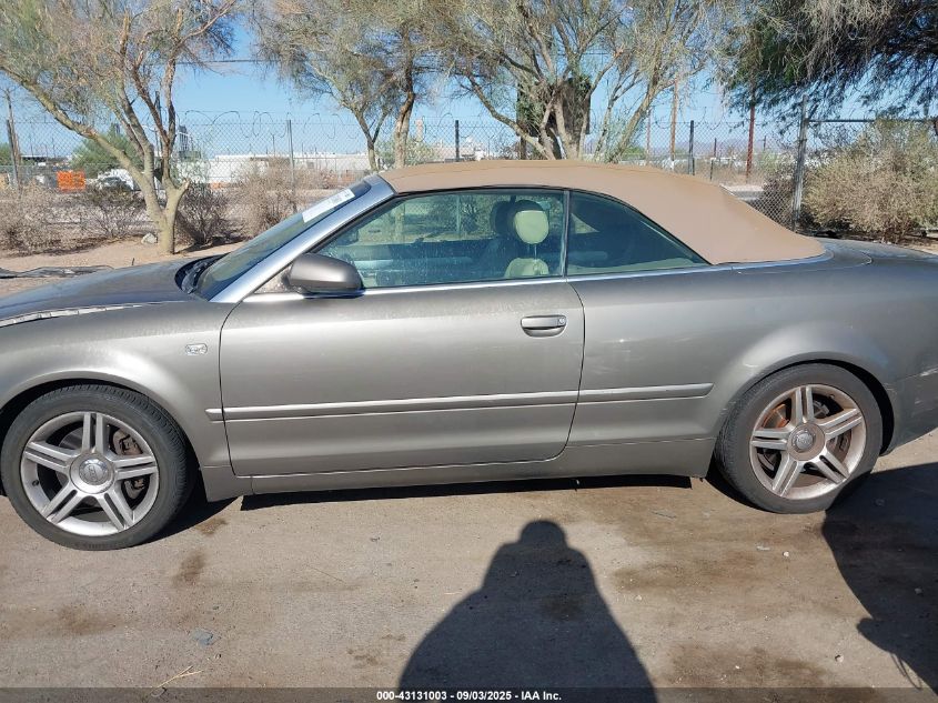 2007 Audi A4 2.0T VIN: WAUDF48H97K027582 Lot: 43131003