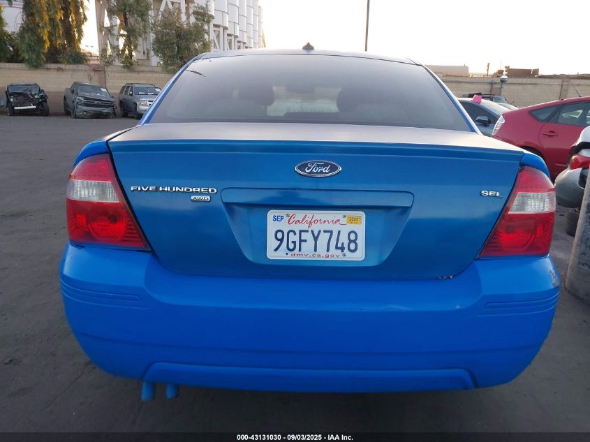 2007 Ford Five Hundred Sel VIN: 1FAHP27197G158577 Lot: 43131030