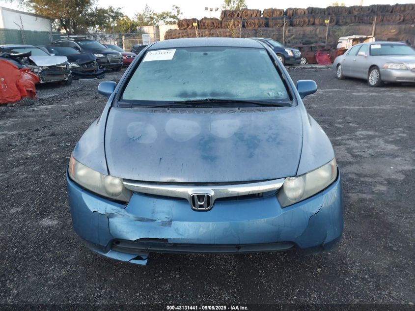 2008 Honda Civic Lx VIN: 2HGFA16548H533199 Lot: 43131441