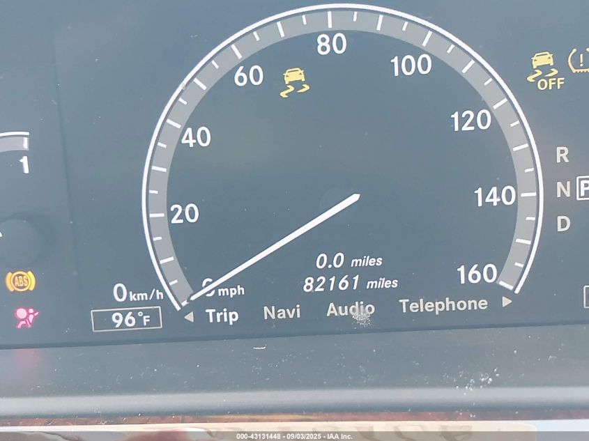 2010 Mercedes-Benz S 550 VIN: WDDNG7BB9AA291284 Lot: 43131448