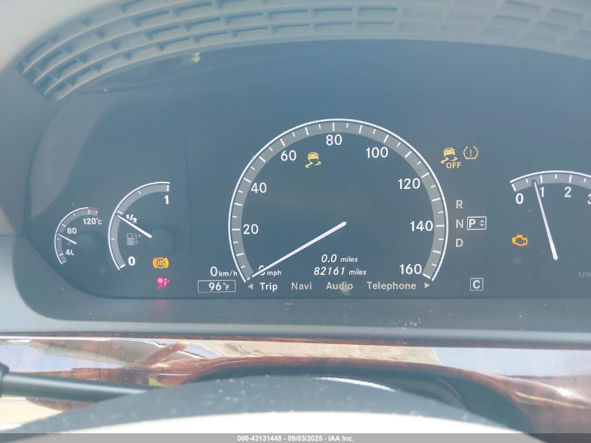 2010 Mercedes-Benz S 550 VIN: WDDNG7BB9AA291284 Lot: 43131448