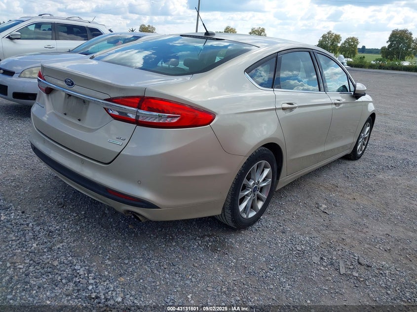 2017 Ford Fusion 1.5 Se Beige Lot 111043131801 Vin 3FA6P0HD7HR166711
