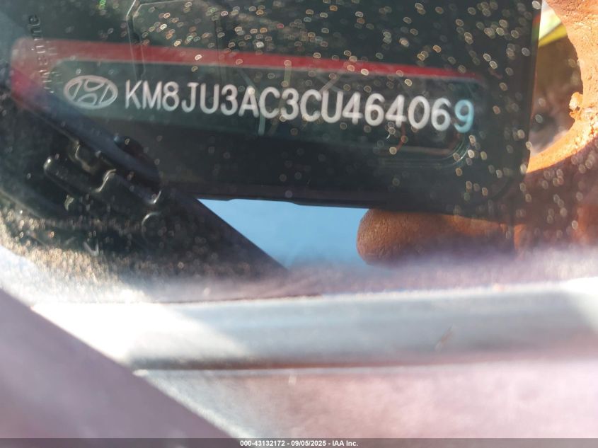 2012 Hyundai Tucson Limited VIN: KM8JU3AC3CU464069 Lot: 43132172