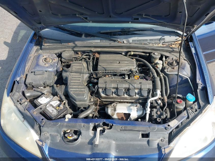 2005 Honda Civic Lx VIN: 2HGES15655H595841 Lot: 43132277