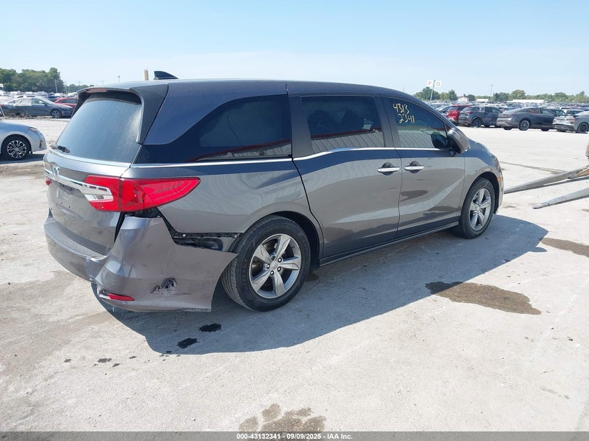 Vin: 5fnrl6h79jb025128, lot: 43626672, honda odyssey ex-l 20184