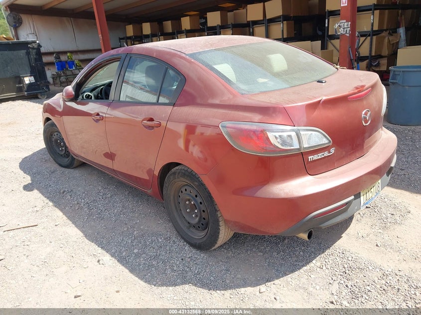 Vin: jm1bl1vf4b1466336, lot: 43626899, mazda mazda3 i touring 20113