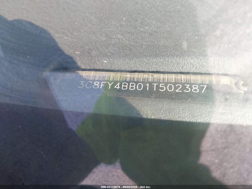 2001 Chrysler Pt Cruiser VIN: 3X8FY4BB01T502387 Lot: 43132874