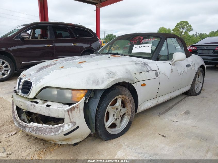 1997 BMW Z3 1.9L Roadster VIN: 4USCH7324VLE02828 Lot: 43132895