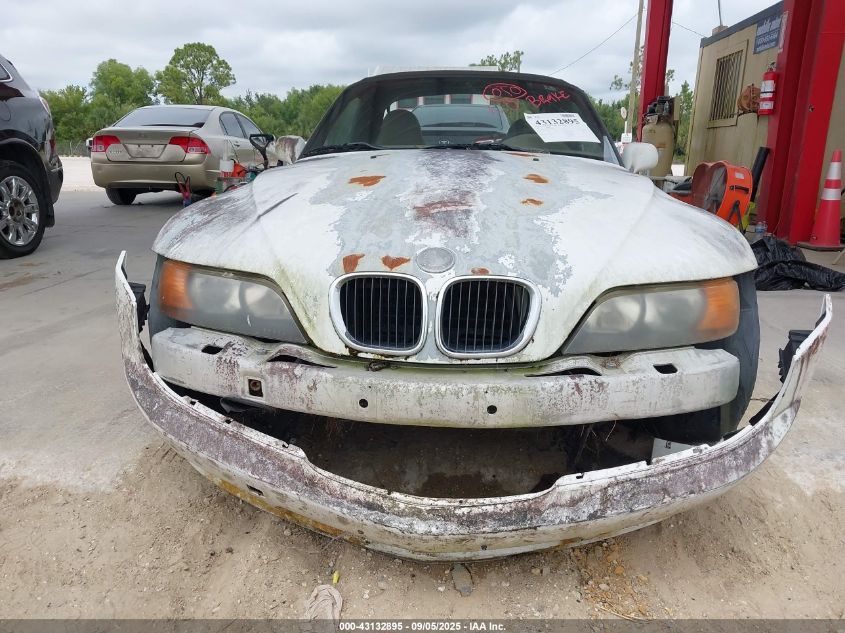 1997 BMW Z3 1.9L Roadster VIN: 4USCH7324VLE02828 Lot: 43132895