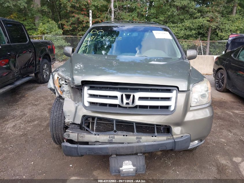 2007 Honda Pilot Ex-L VIN: 5FNYF18547B016561 Lot: 43132963