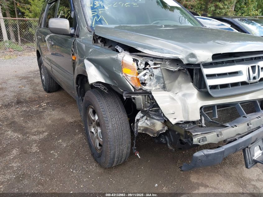 2007 Honda Pilot Ex-L VIN: 5FNYF18547B016561 Lot: 43132963