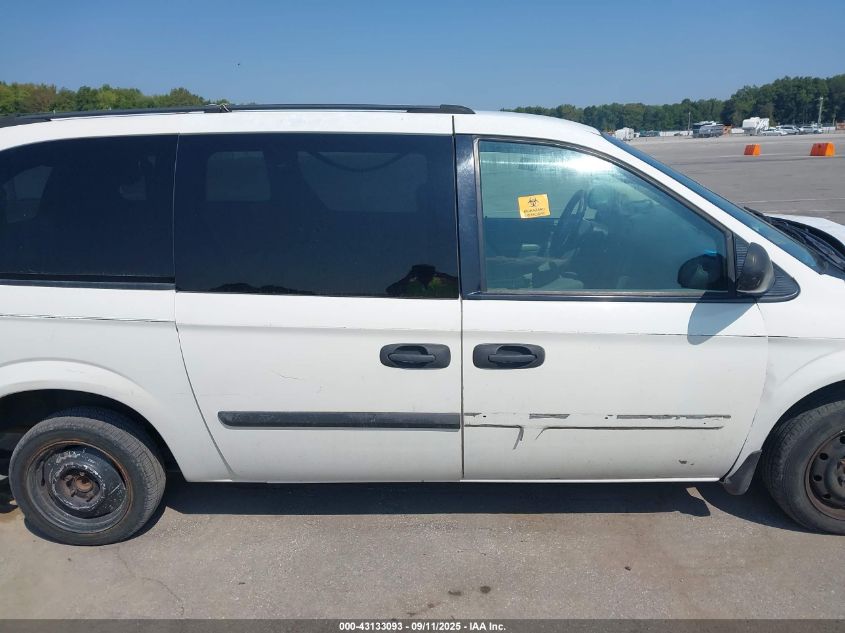 2005 Dodge Grand Caravan Se VIN: 1D4GP24R65B190450 Lot: 43133093