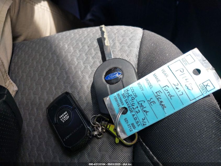 2017 Ford Escape Se VIN: 1FMCU0GD9HUE91632 Lot: 43133184