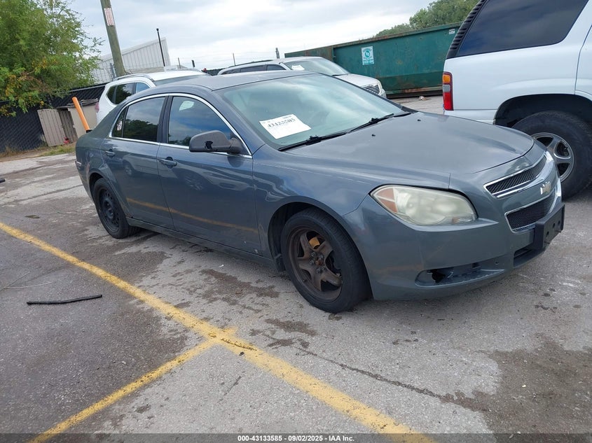 2009 Chevrolet Malibu Ls grey sedan gasoline 1G1ZG57B394104522 photo #1