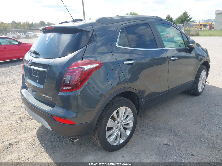 Vin: kl4cjgsbxhb125034, lot: 43628083, buick encore essence 20174
