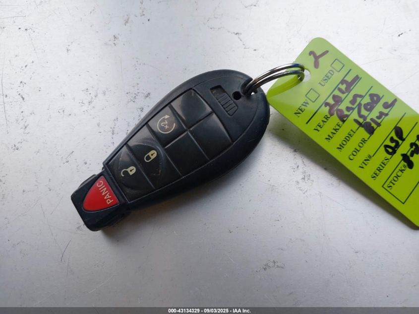 2012 Ram 1500 Slt VIN: 1C6RD7GT3CS275933 Lot: 43134329