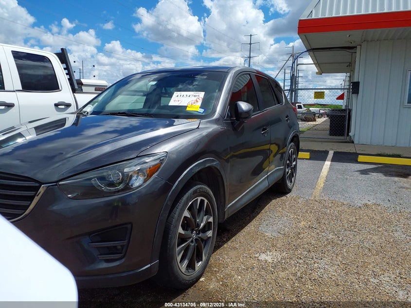 Vin: jm3ke4dy5g0705847, lot: 43629045, mazda cx-5 grand touring 20162