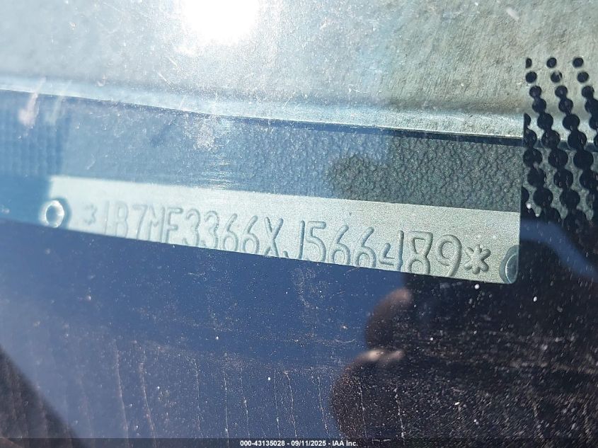 1999 Dodge Ram 3500 St VIN: 1B7MF3366XJ566489 Lot: 43135028