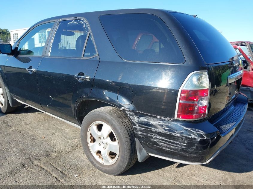 2006 Acura Mdx VIN: 2HNYD182068537145 Lot: 43135333