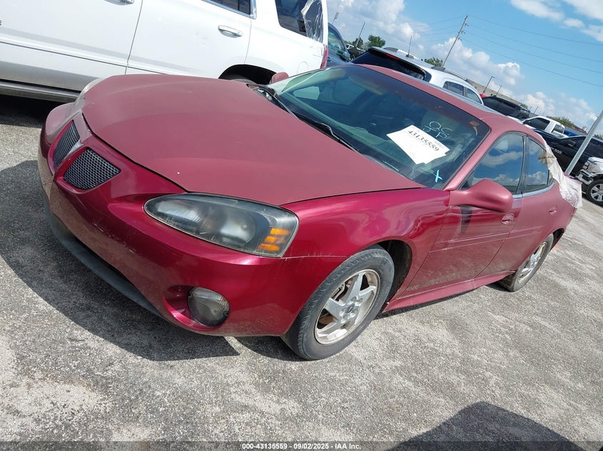2004 Pontiac Grand Prix Gt2 red sedan gasoline 2G2WS522741206723 photo #3