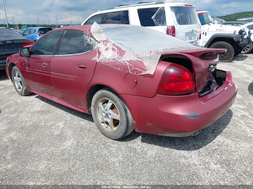 2004 Pontiac Grand Prix Gt2 red sedan gasoline 2G2WS522741206723 photo #4