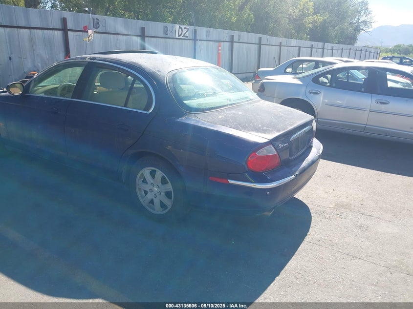2004 Jaguar S-Type 3.0L V6 blue sedan gasoline SAJEA01T34FN00976 photo #4
