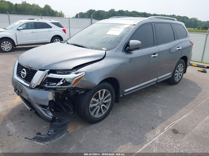 2016 Nissan Pathfinder Sl silver other gasoline 5N1AR2MMXGC658786 photo #3