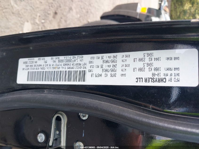 2009 Jeep Patriot Sport VIN: 1J4FF28B89D186896 Lot: 43136065