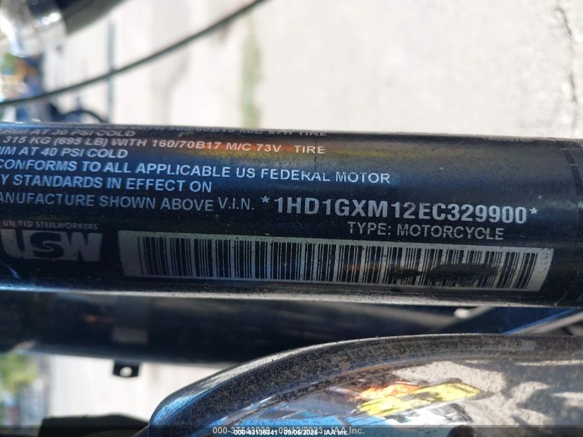 2014 Harley-Davidson Fxdb Dyna Street Bob VIN: 1HD1GXM12EC329900 Lot: 43136341