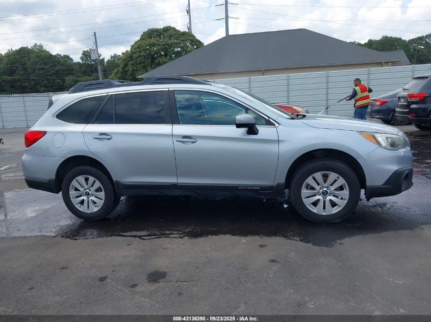 2016 Subaru Outback 2.5I Premium VIN: 4S4BSACCXG3274616 Lot: 43136390