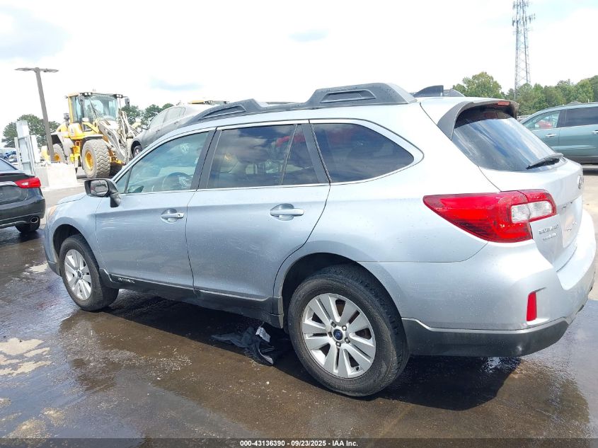 2016 Subaru Outback 2.5I Premium VIN: 4S4BSACCXG3274616 Lot: 43136390