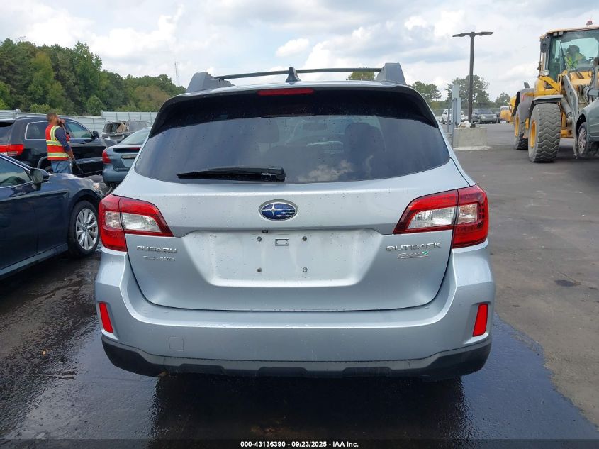 2016 Subaru Outback 2.5I Premium VIN: 4S4BSACCXG3274616 Lot: 43136390