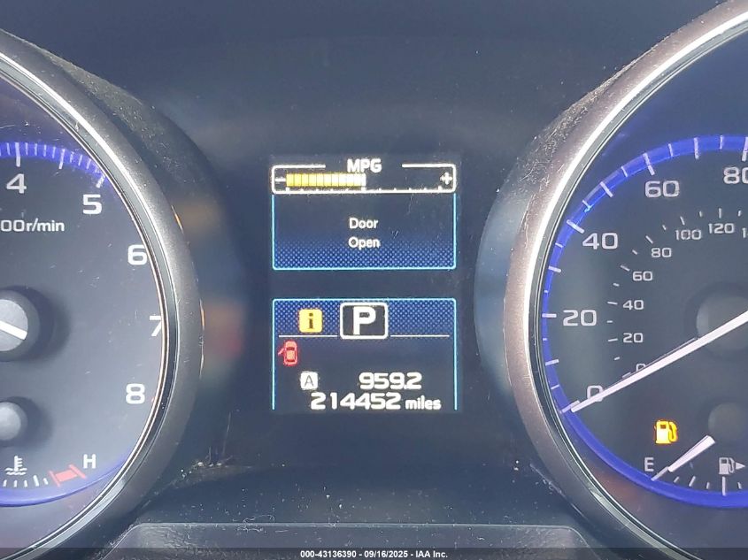 2016 Subaru Outback 2.5I Premium VIN: 4S4BSACCXG3274616 Lot: 43136390