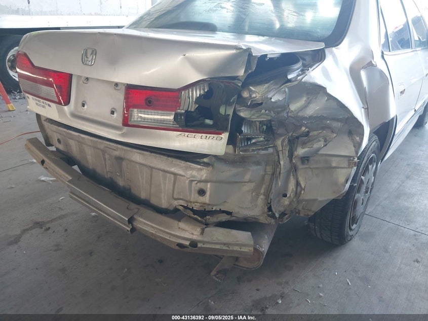 2002 Honda Accord 2.3 Lx VIN: 3HGCG665X2G702292 Lot: 43136392