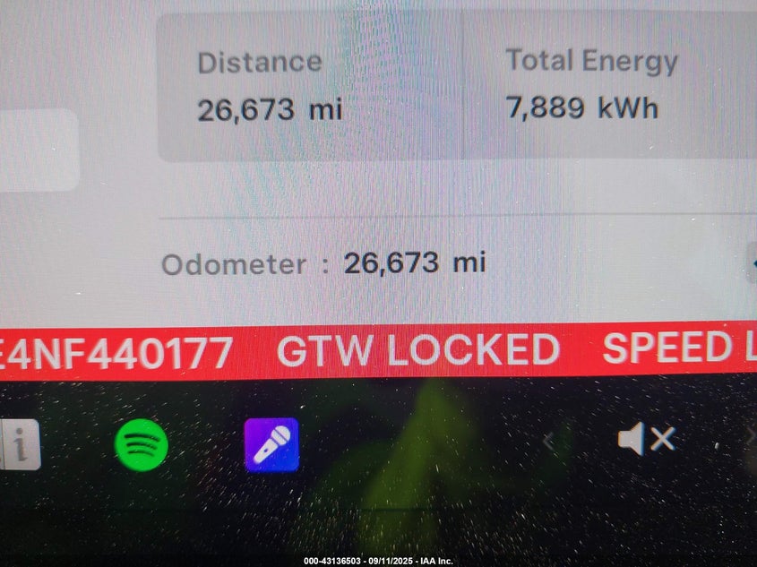 2022 Tesla Model Y Long Range Dual Motor All-Wheel Drive VIN: 7SAYGDEE4NF440177 Lot: 43136503