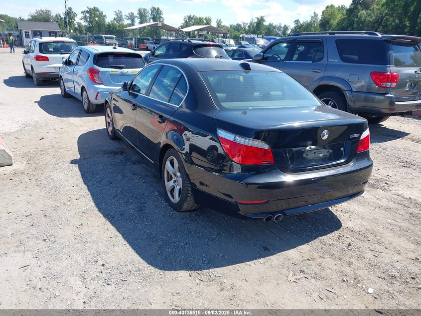 2008 BMW 535I black sedan gasoline WBANW13568CZ71559 photo #4