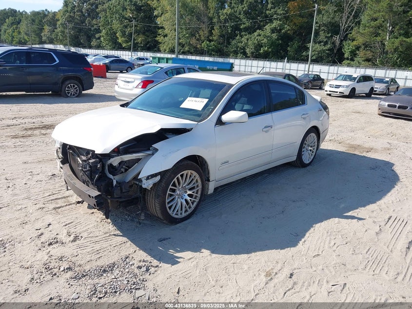 2009 Nissan Altima Hybrid white sedan hybrid 1N4CL21E59C181687 photo #3