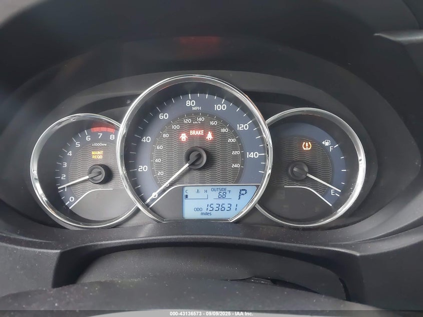 2016 Toyota Corolla Le VIN: 2T1BURHE2GC583432 Lot: 43136573