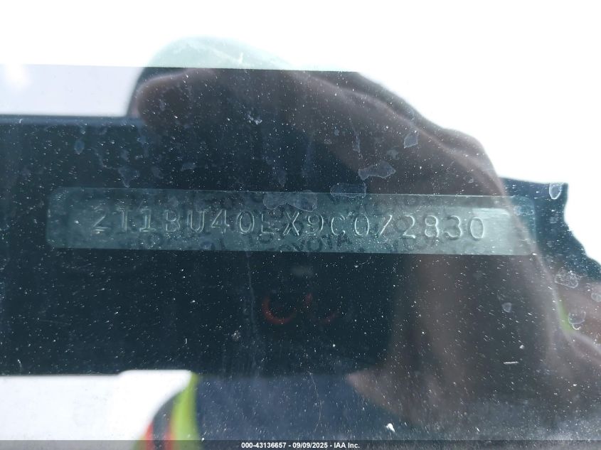 2009 Toyota Corolla Le VIN: 2T1BU40EX9C072830 Lot: 43136657