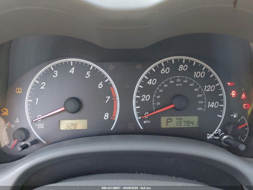 2009 Toyota Corolla Le VIN: 2T1BU40EX9C072830 Lot: 43136657