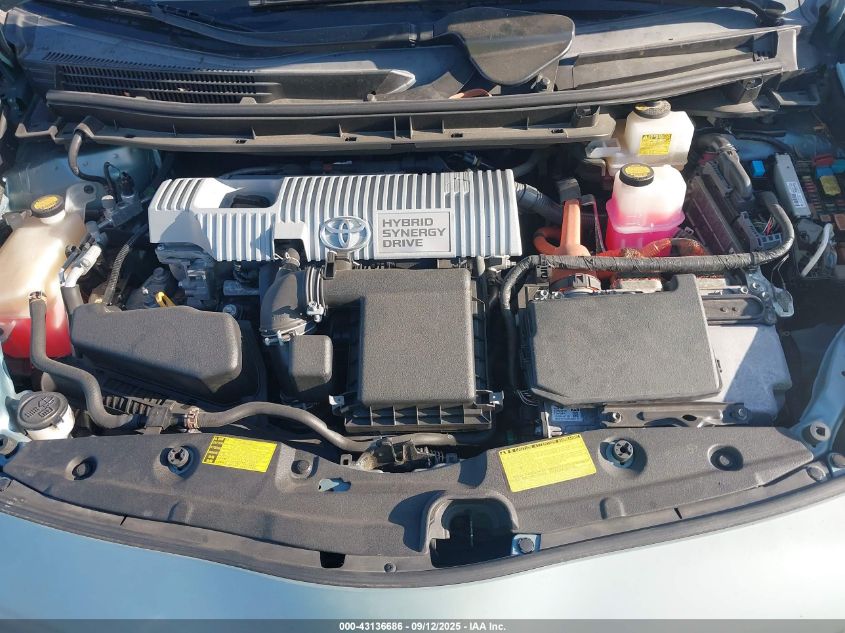 2012 Toyota Prius Two VIN: JTDKN3DUXC5397166 Lot: 43136686